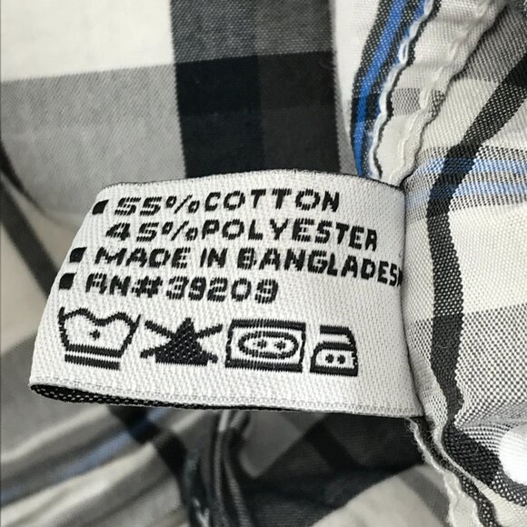 Ecko Unltd Plaid Button Up Shirt Men's Medium Short Sleeve Cotton Blend Casual - Picture 11 of 11